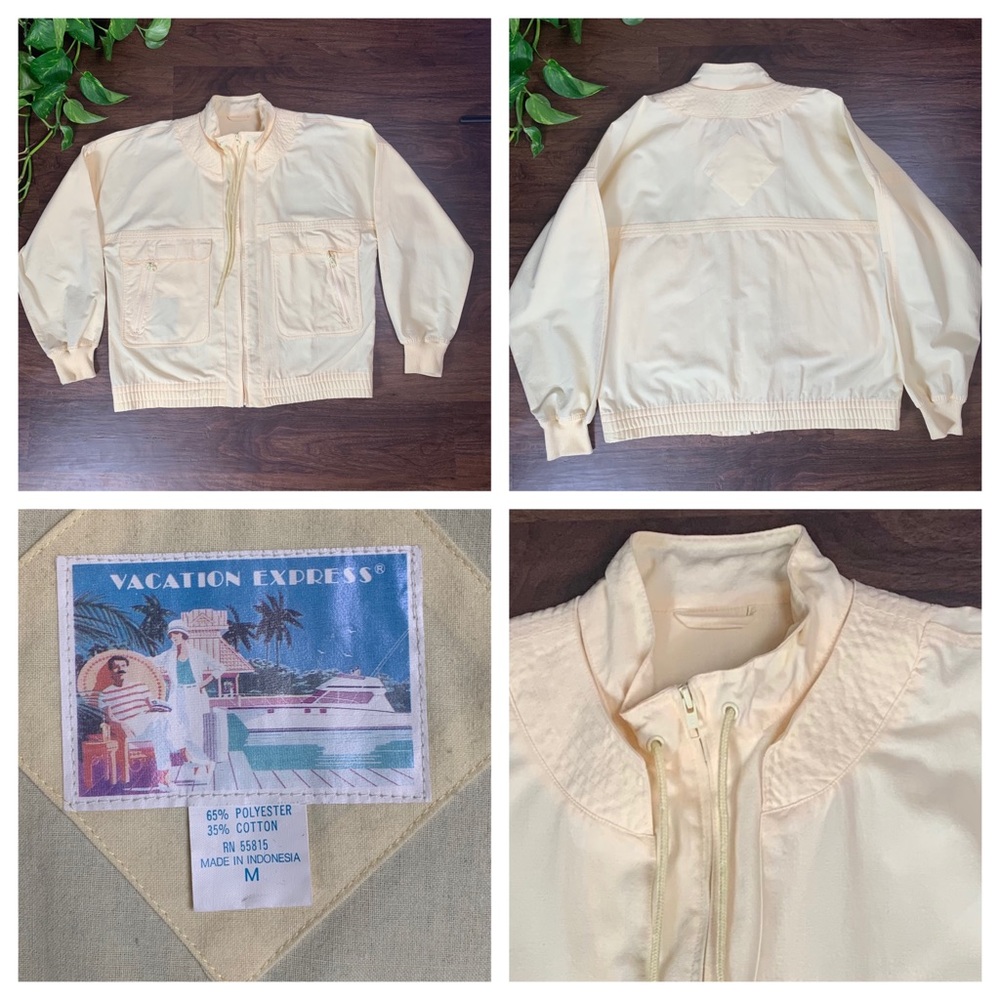 Vintage 80s Vacation Express Yellow Jacket